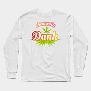 Amnesia Cannabis Strain Design Long Sleeve T-Shirt